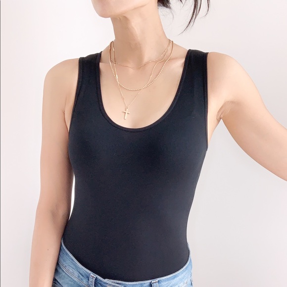 KAIA Seamless Bodysuit - BLACK - Picture 1 of 10